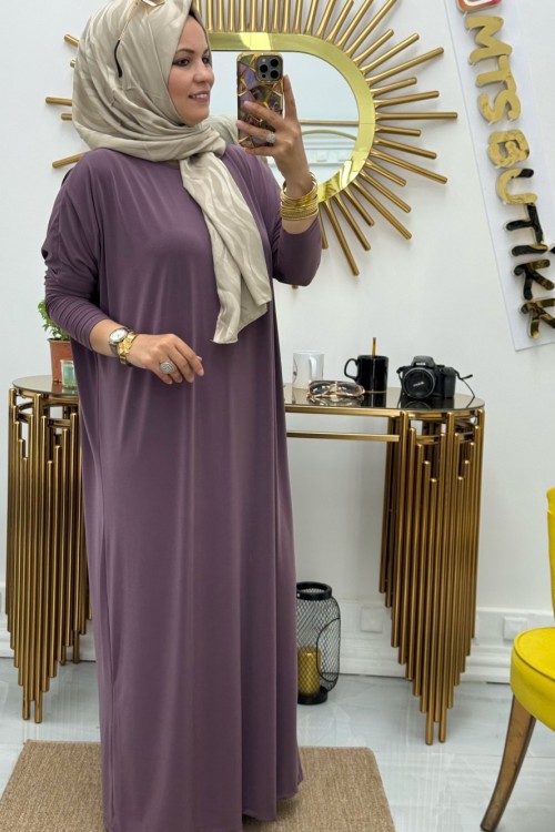 Yarasa Kol Elbise Gül