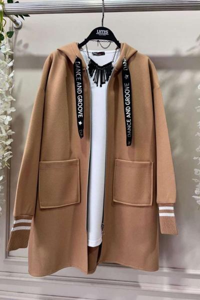 Yazı Bağcıklı Kap Camel