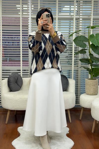 Yün Kazak Kahverengi