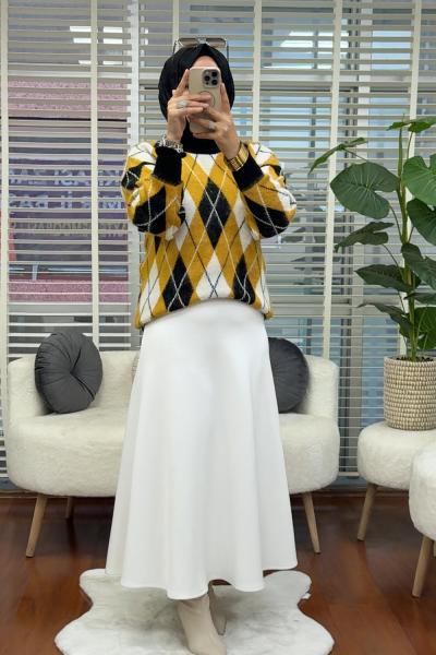 Yün Kazak Hardal Sarısı