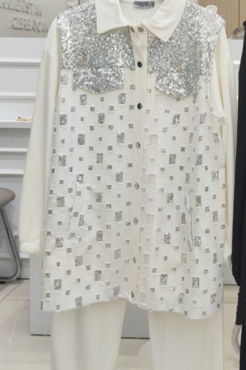 Zişan Üçlü Takım Beyaz